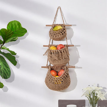 Three Layer Fruit Hanging Basket